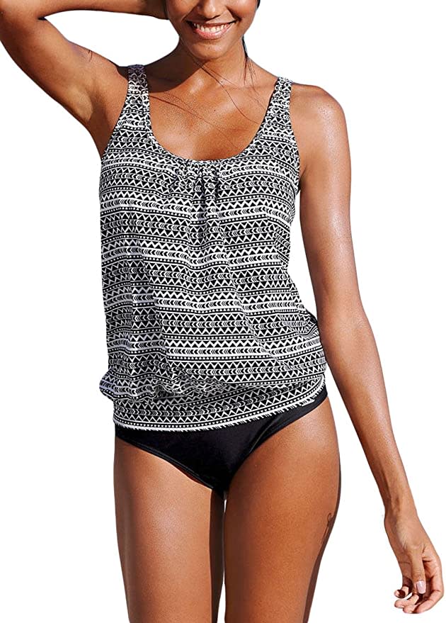 Actloe Two Piece Tankini Swimsuit (Photo: Amazon)