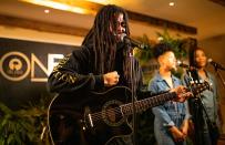 Skip Marley performs at the One Love Hotel (a.k.a. 1 Hotel in West Hollywood) presented by Mastercard during Grammy Week 2020.