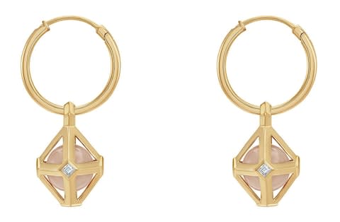stephen webster Double Diamond Collection drop earrings, Swarovski Created Diamonds