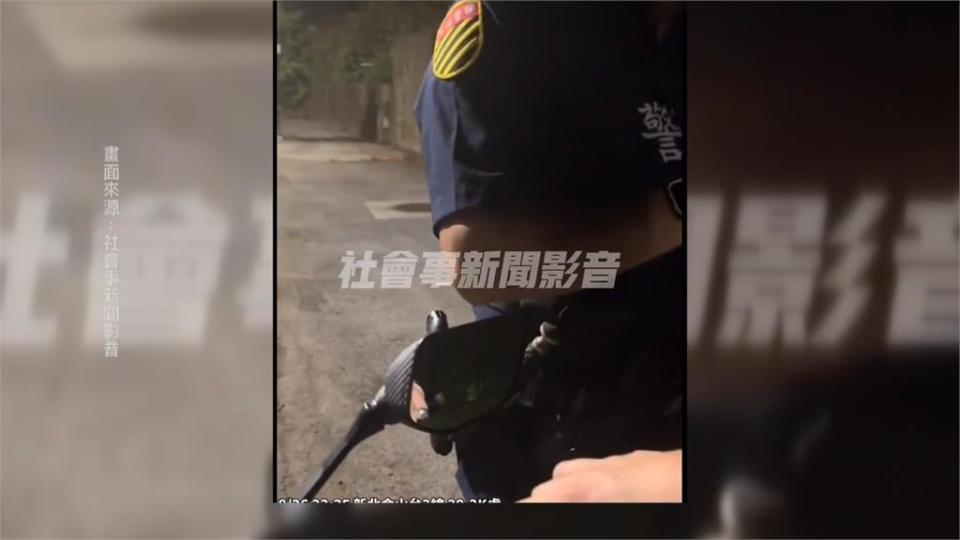 警抓滑手機擬開罰單疑推一把 騎士嗆提告