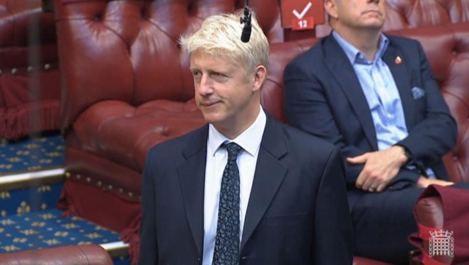 Jo Johnson takes seat in Lords (PA Archive)