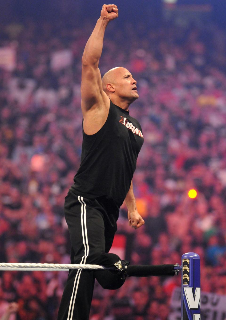 Dwayne "The Rock" Johnson at the WWE in 2011