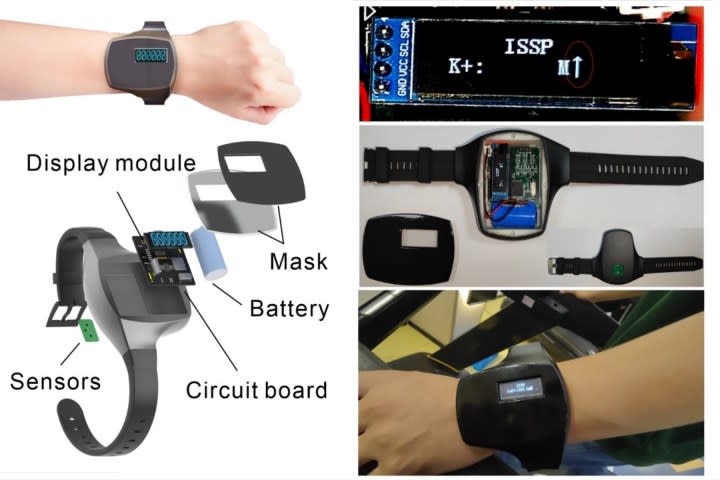 Engineering of a smartwatch with a sweat sensor.