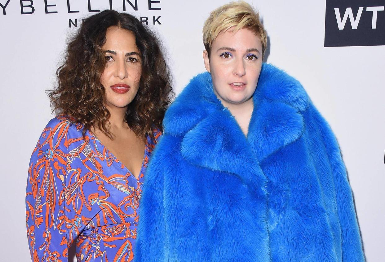 Jenni Konner (left) and Lena Dunham have apologised after speaking out in support of writer Murray Miller, who is accused of raping an actress when she was 17: Getty