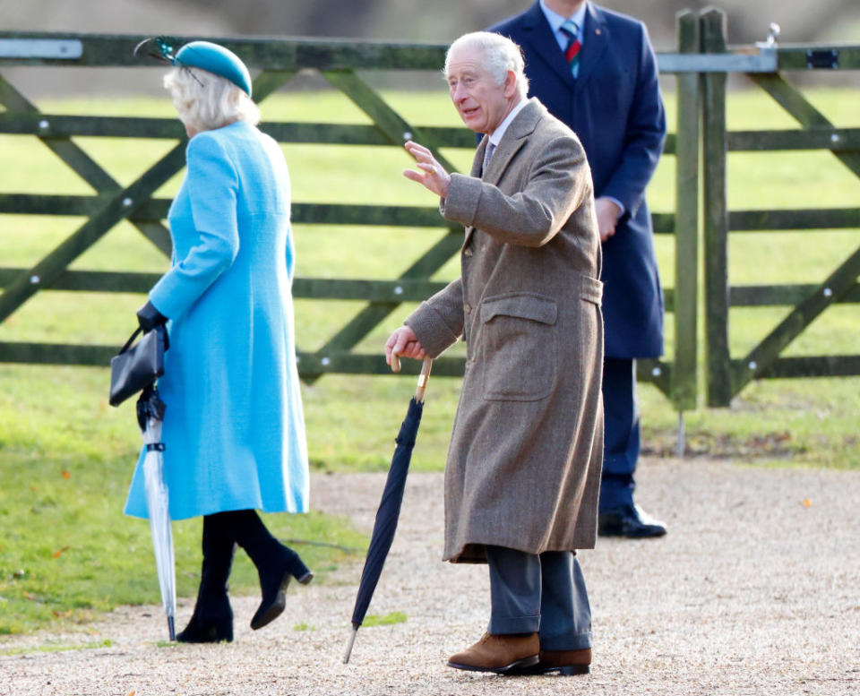 Queen Camilla, King Charles, Sandringham, New Year's Eve, 2024