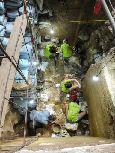 A view of the excavation in the Callao Cave on the island of Luzon, where researchers discovered the remains of Homo luzonensis, a new species of human