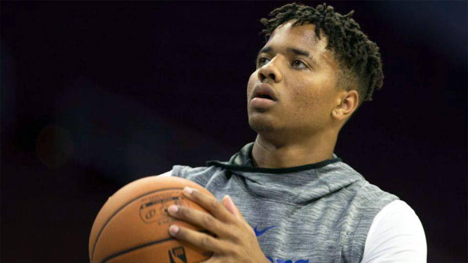 Fultz’s free throw techniques are leaving fans in a spin. Pic: Getty