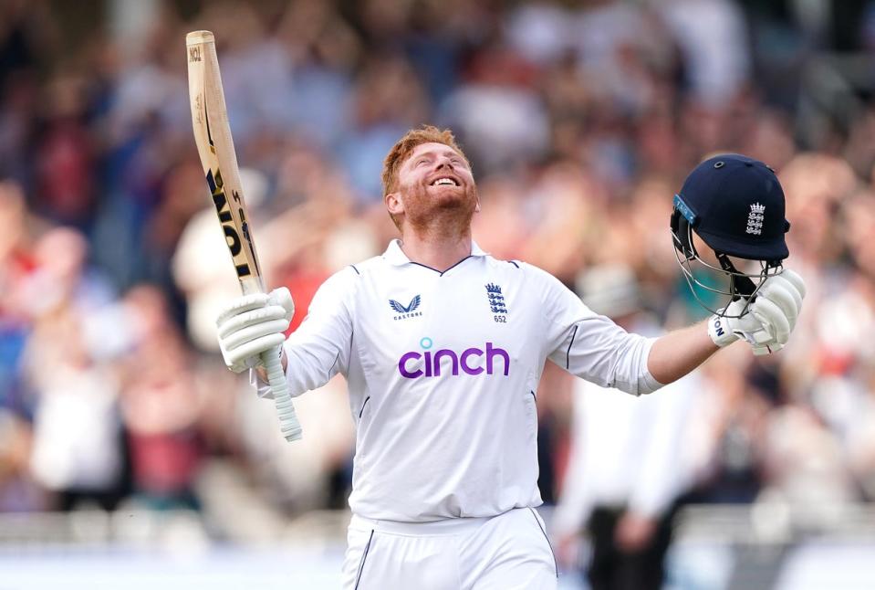 Jonny Bairstow produced England’s second-fastest century in Test history against New Zealand at Headingley (Mike Egerton/PA) (PA Wire)