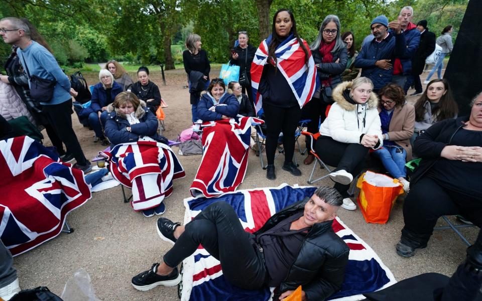 Members of the public in The Mall