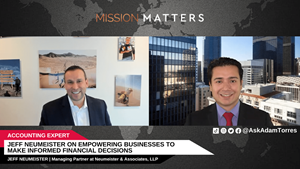 Jeff Neumeister, Managing Partner at Neumeister & Associates, LLP, and Partner at CryptoTax International Pvt. Ltd., was interviewed by host Adam Torres on the Mission Matters Money Podcast.