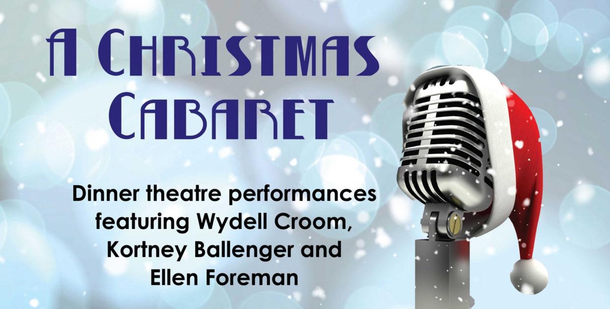 A Christmas Cabaret dinner theater will feature Wydell Croom and others performing jazz arrangements of beloved holiday songs. The show will take place Dec. 9-11 at Mt. Pleasant Grille