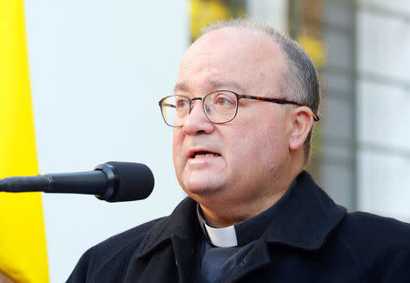 Archbishop Charles Scicluna, special Vatican envoy, speaks during a news conference in Santiago, Chile June 12, 2018. REUTERS/Rodrigo Garrido