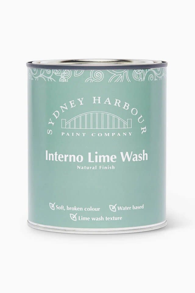 Can of lime wash from SHPC