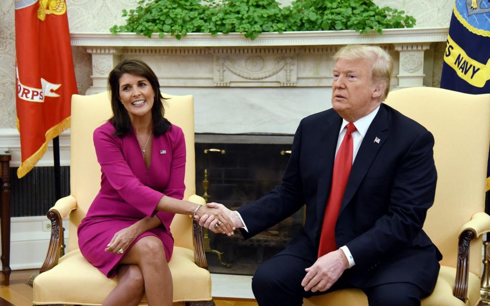 Haley served as Trump's UN ambassador