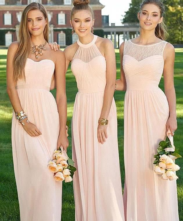 This is the most popular bridesmaid dress. Photo: Pinterest