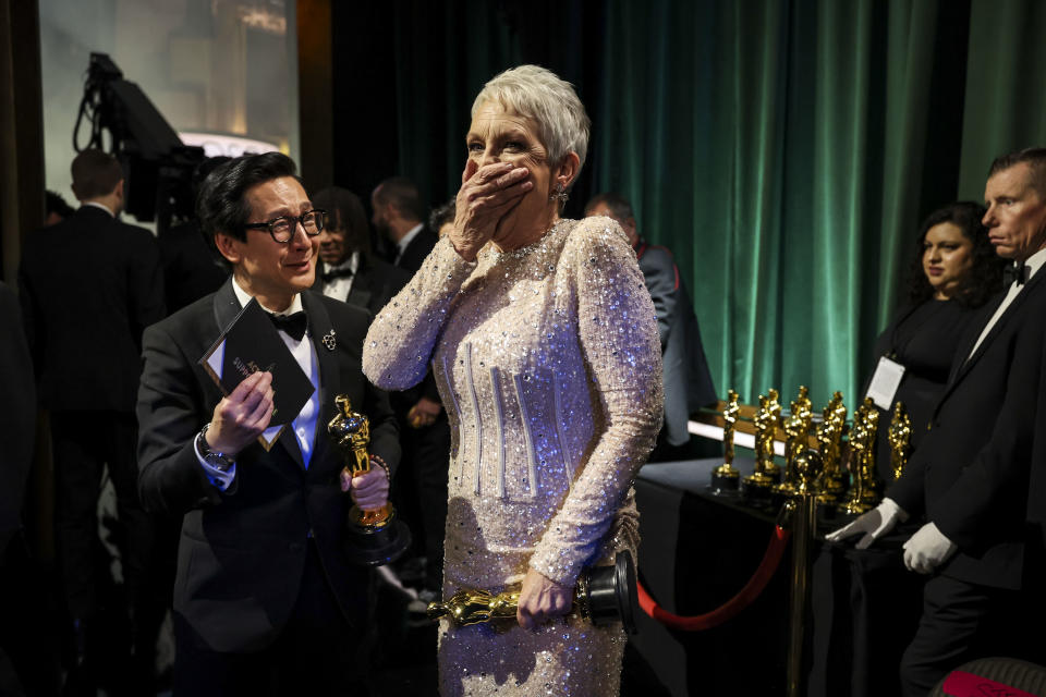 HOLLYWOOD, CA - MARCH 12: Jamie Lee Curtis, winner of Best Supporting Actress for 