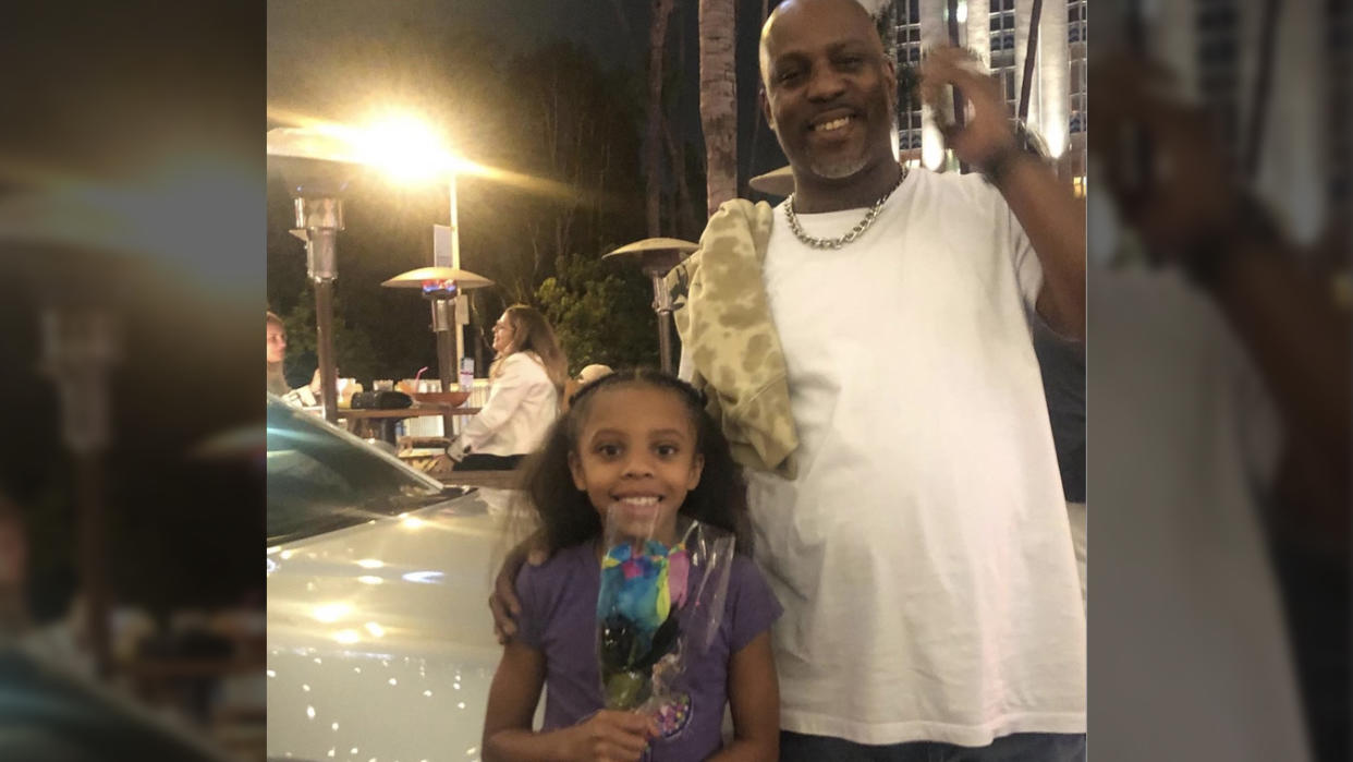 Sonovah Hillman Jr. with her dad, DMX.