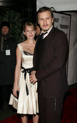 Michelle Williams and Heath Ledger at the NY premiere of Focus Features' Brokeback Mountain