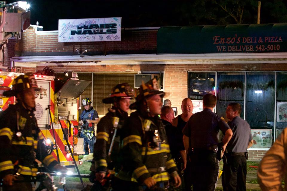 Just Hair & Nails was one of three Oceanport businesses damaged in a fire July 31, 2015.