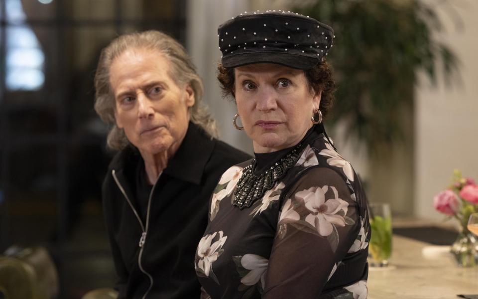 The late Richard Lewis with Susie Essman in the Curb Your Enthusiasm finale