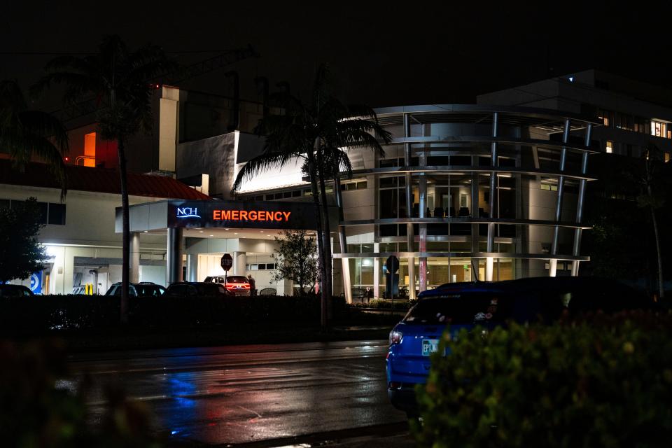 The NCH Baker Hospital emergency center is shown in Naples on Tuesday, Jan. 16, 2024.