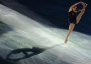 Mirai Nagasu of the US performs her routine in the exhibition event after The Cup of China, the third event on the ISU Grand Prix figure skating tour, in Shanghai on November 4, 2012. AFP PHOTO / Peter PARKSPETER PARKS/AFP/Getty Images