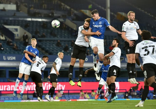 Michael Keane headed in Everton's opener