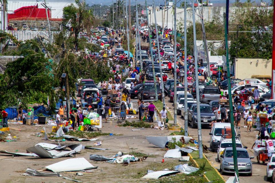 The aftermath of Hurricane Otis is Acapulco (Getty Images)