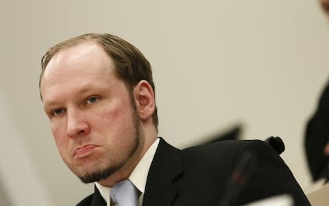 New Zealand shooting suspect Brenton Tarrant said the attacks were inspired by Anders Behring-Breivik - Credit: AFP