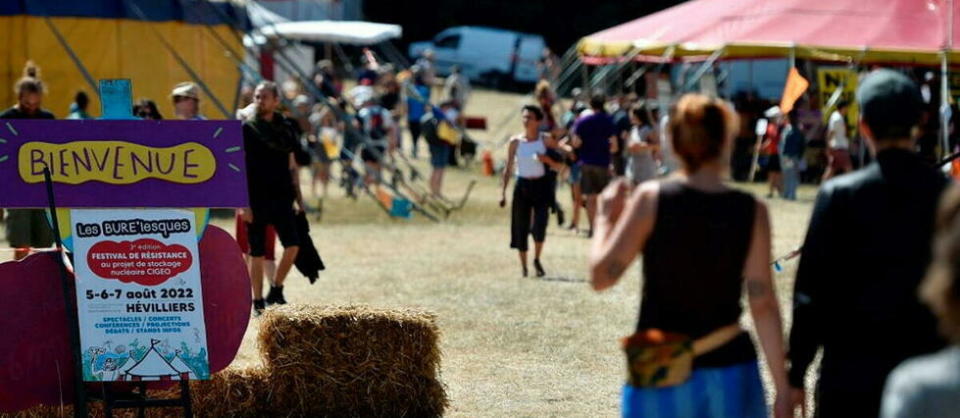  Bure'lesques, un festival de résistance contre le projet de centre d'enfouissement de déchets nucléaires hautement radioactifs.  - Credit:JEAN-CHRISTOPHE VERHAEGEN / AFP