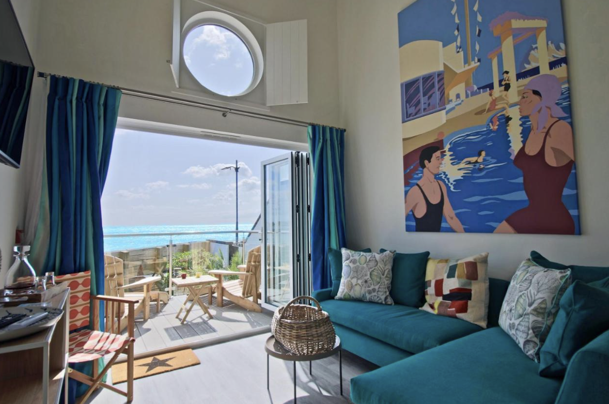 These dog- and kid-friendly huts feature porthole windows (The Beachcroft)