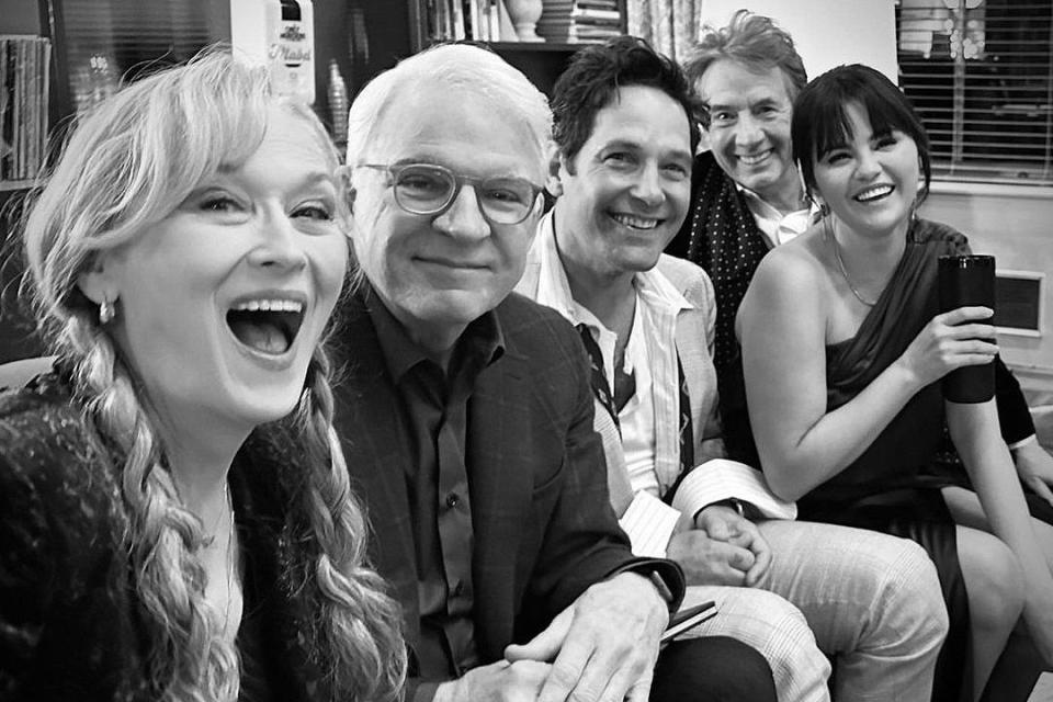 Steve Martin/instagram Meryl Streep, Steve Martin, Paul Rudd, Selena Gomez and Martin Short 