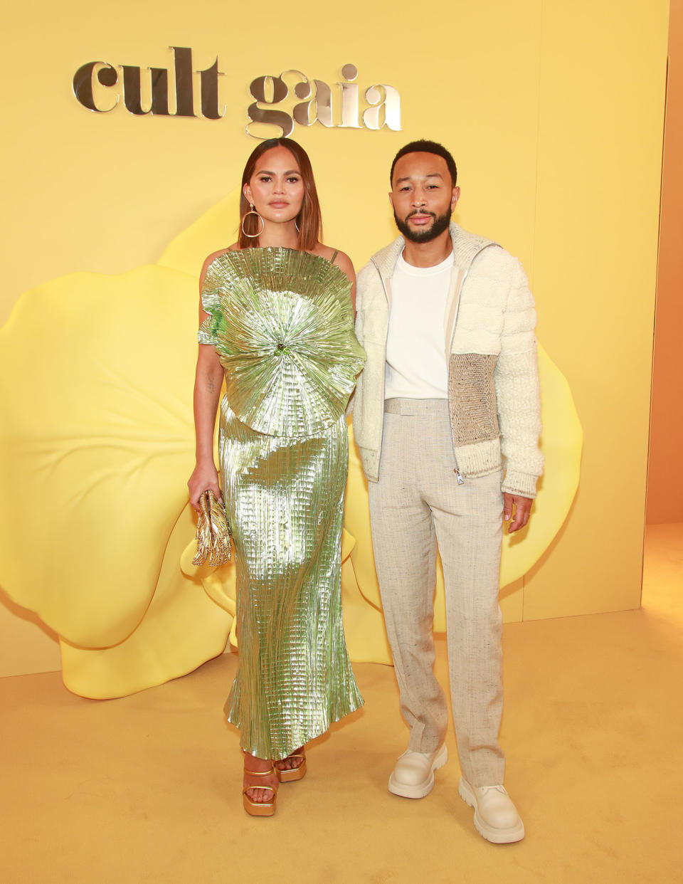 Chrissy Teigen John Legend at Fashion Show