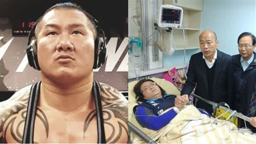 陳玉珍手受傷被送急診，館長在臉書發文酸爆。（合成圖／翻攝自臉書）