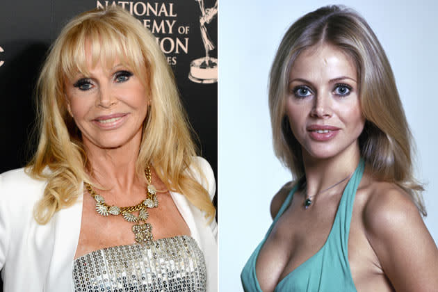 Bondgirl Britt Ekland damals (r.) und heute (Bilder: Getty Images, WENN)