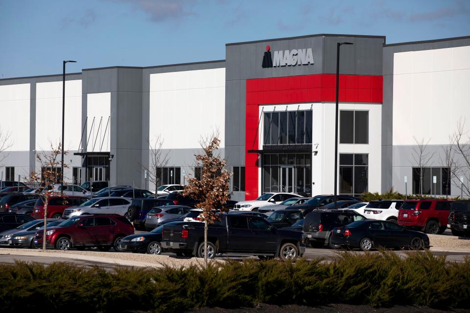 The Magna Seating manufacturing plant along Mill Park Dr. on Feb. 23, 2023 in Lancaster, Ohio. Magna Seating is the city's largest employer.