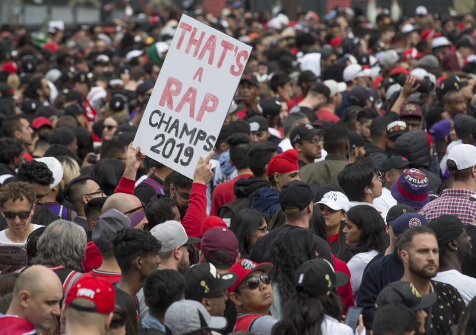 Toronto celebrates Raptors victory