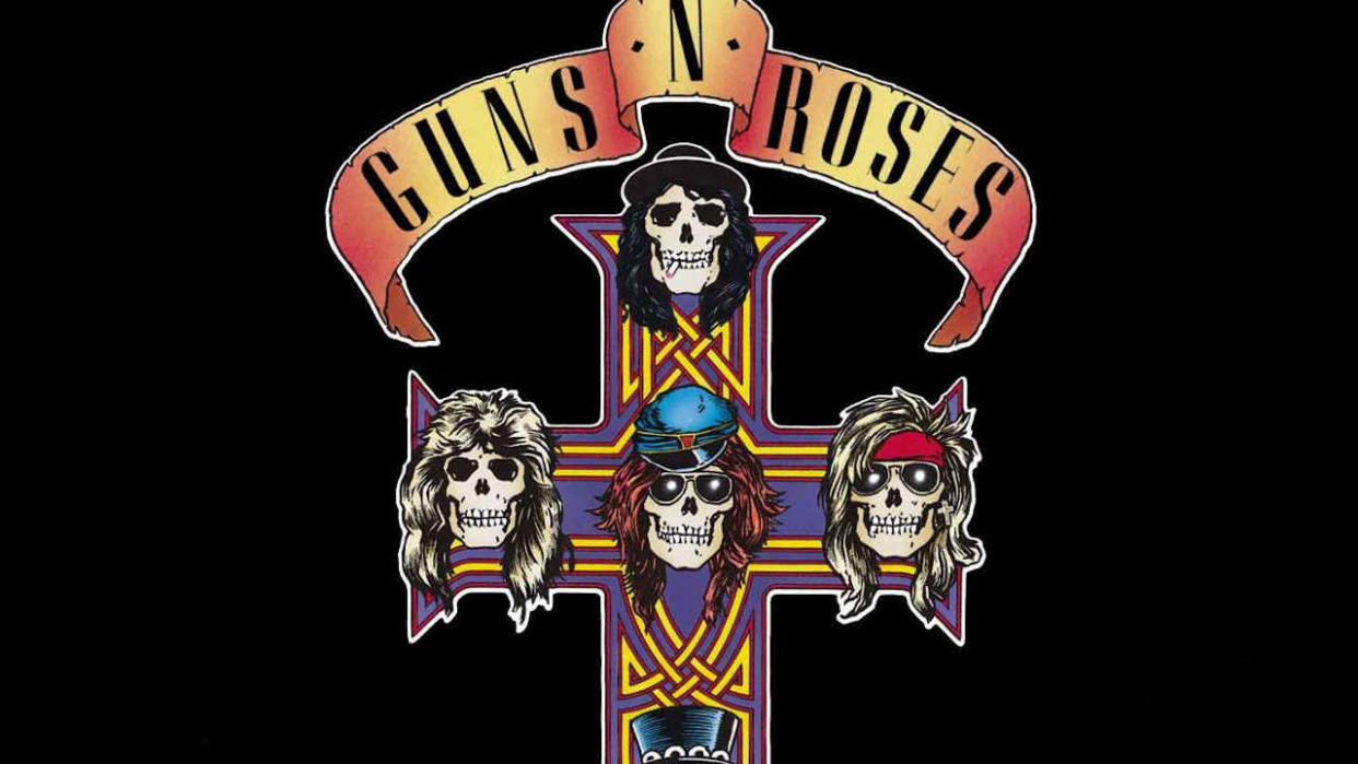  The cover of Guns N’ Roses’ Appeitite For Destruction album 