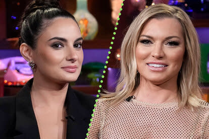 Paige Desorbo and Lindsay Hubbard at WWHL.