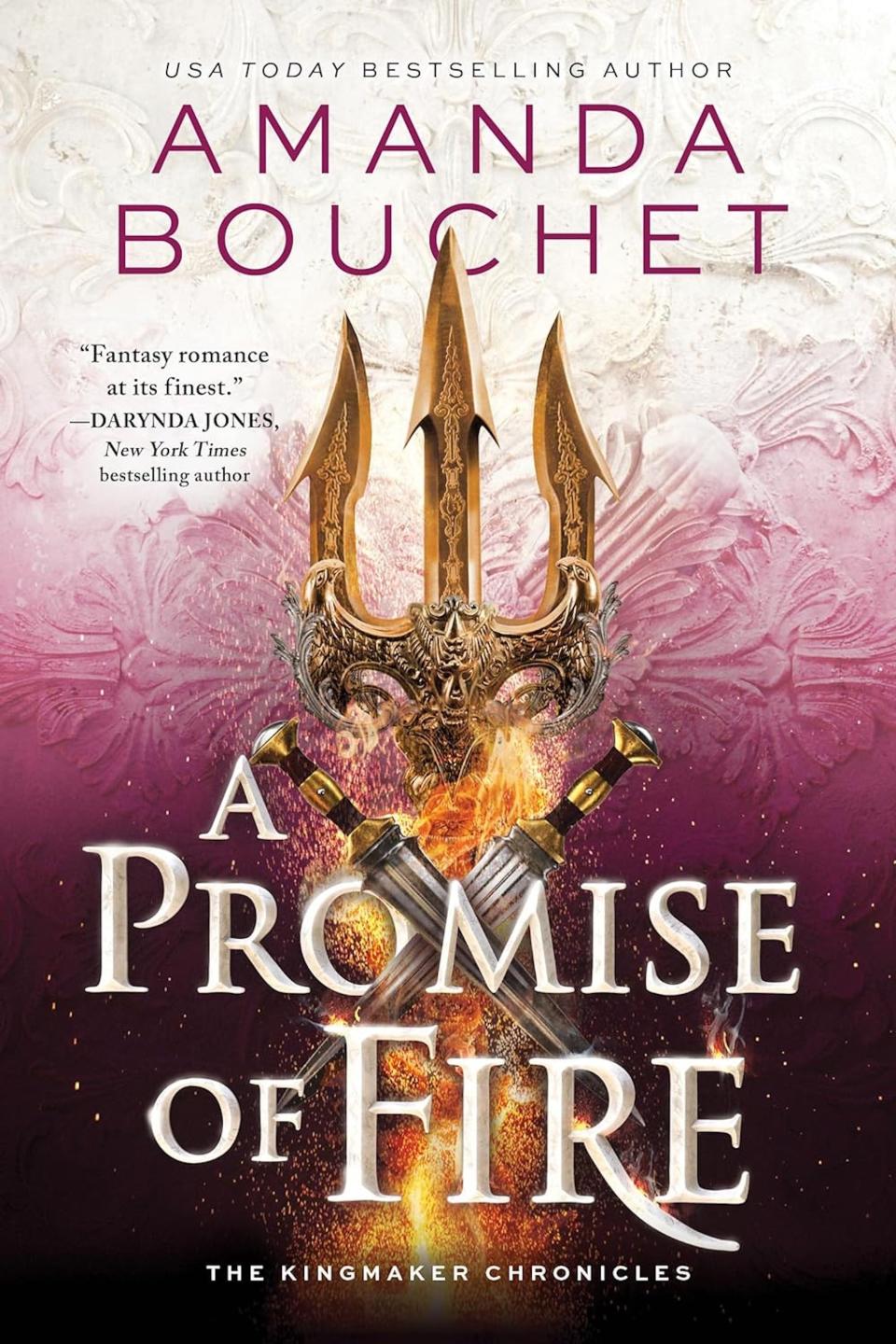 The cover of "A Promise of Fire" by Amanda Bouchet.