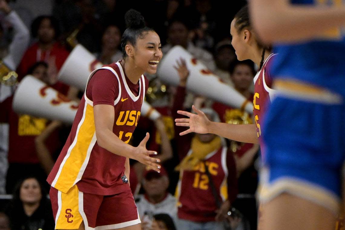 Southern Cal freshman sensation Juju Watkins is second in the nation in scoring at 27.6 points per game. Jayne Kamin-Oncea/USA TODAY NETWORK