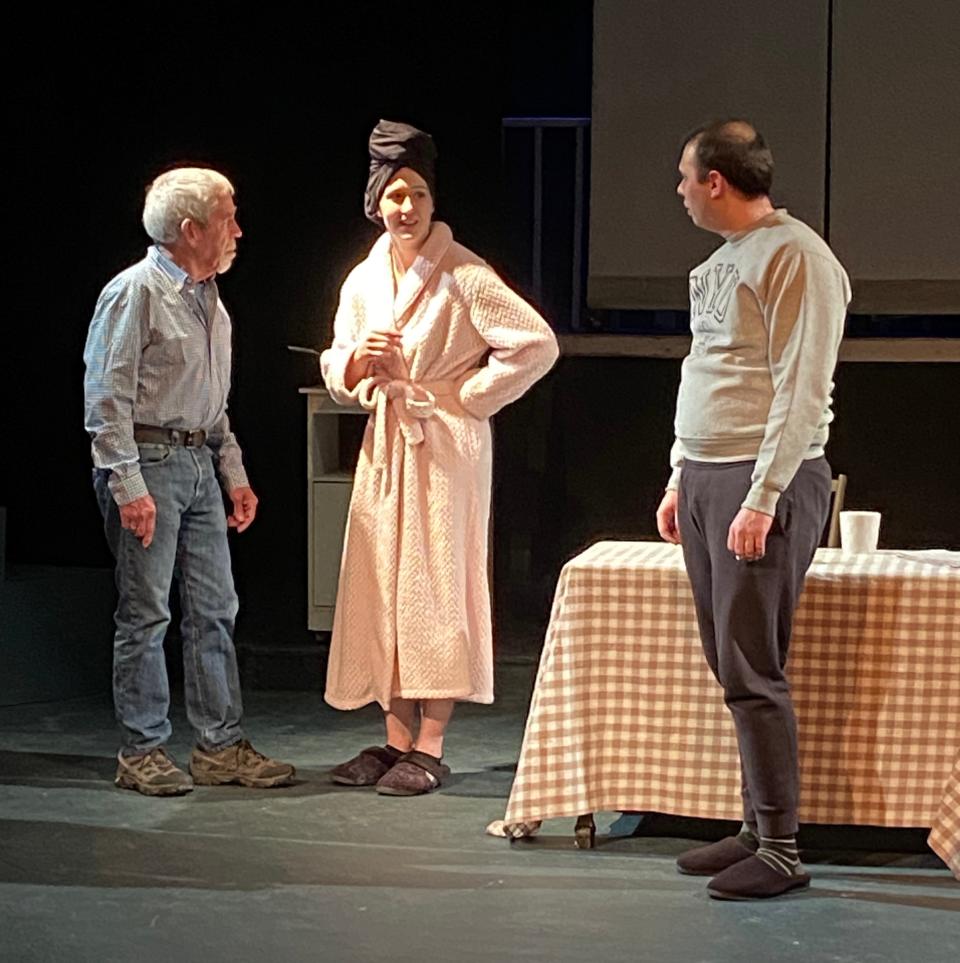 Richard Wilbur, Delaney Sump and Branden Prentiss in an offering from "One-Act Wednesdays."