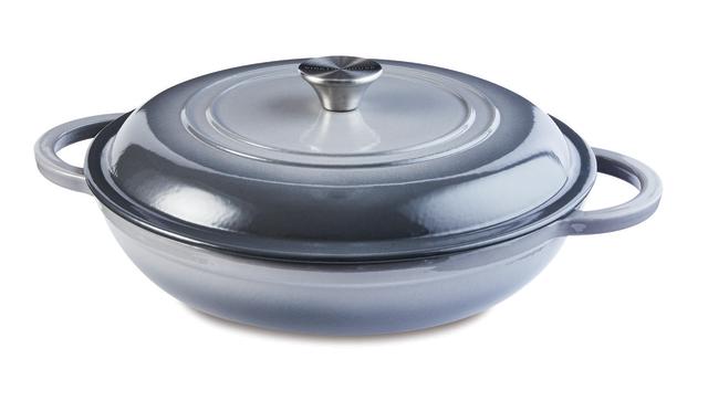 Oval Cast Iron Casserole Dish - ALDI UK