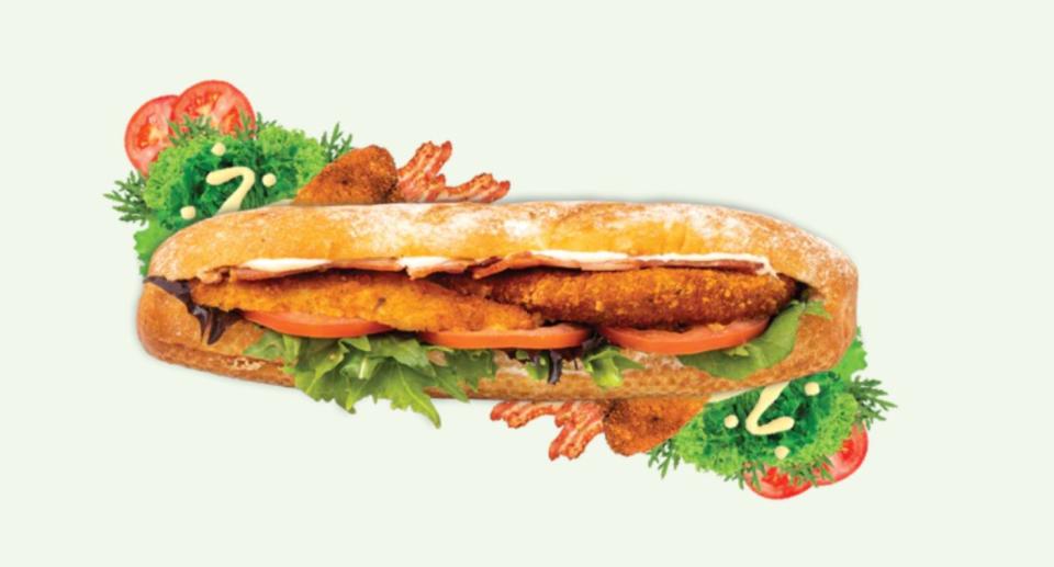 BLT Schnitzel baguette