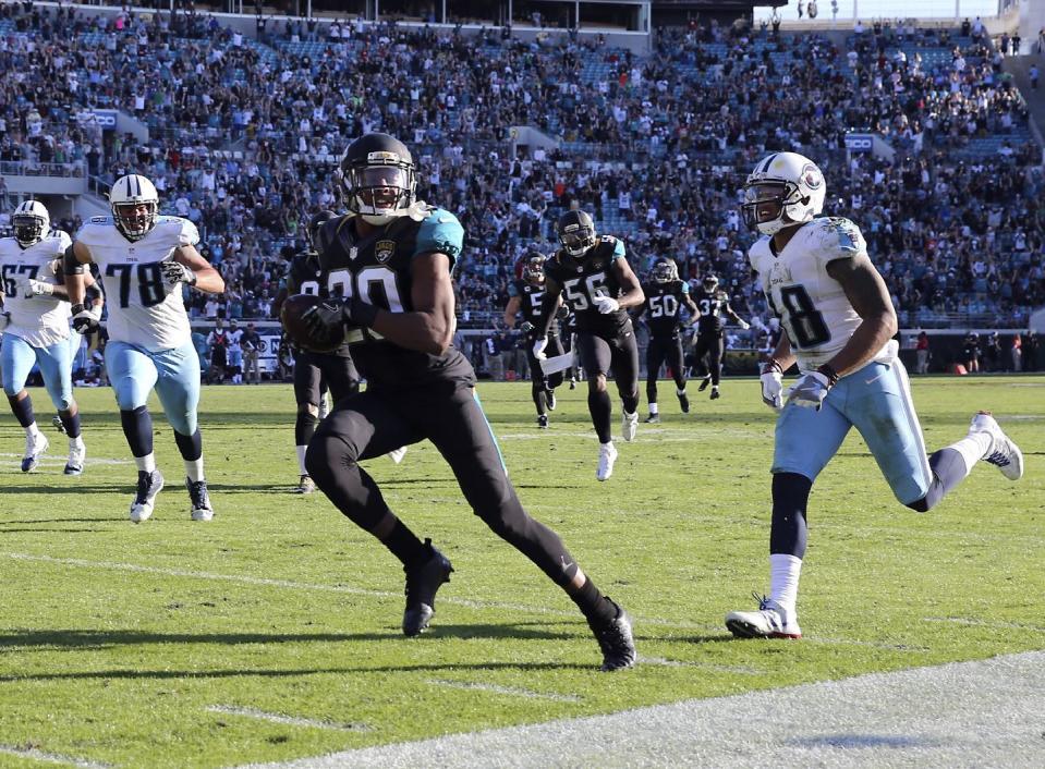 Jalen Ramsey (20) suffered a hand injury in practice on Friday. (AP)