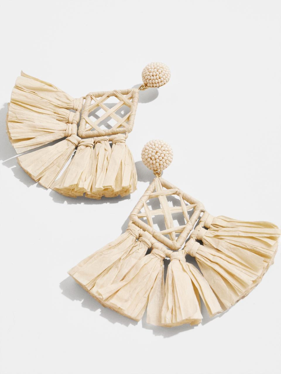 BaubleBar Sahari Raffia Drop Earrings