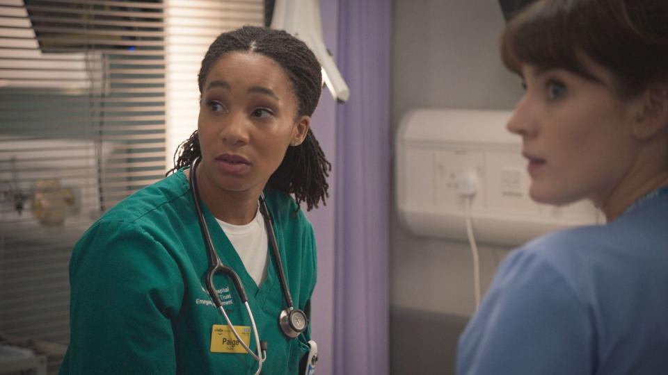 paige allcott, jodie, casualty