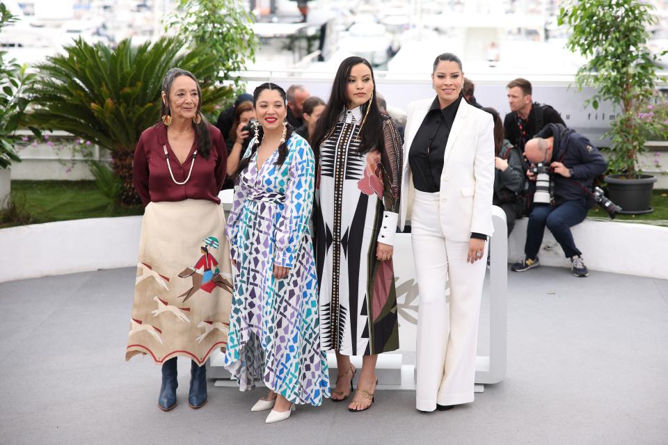 Tantoo Cardinal, Jillian Dion, Janae Collins and Cara Jade Myers&nbsp;