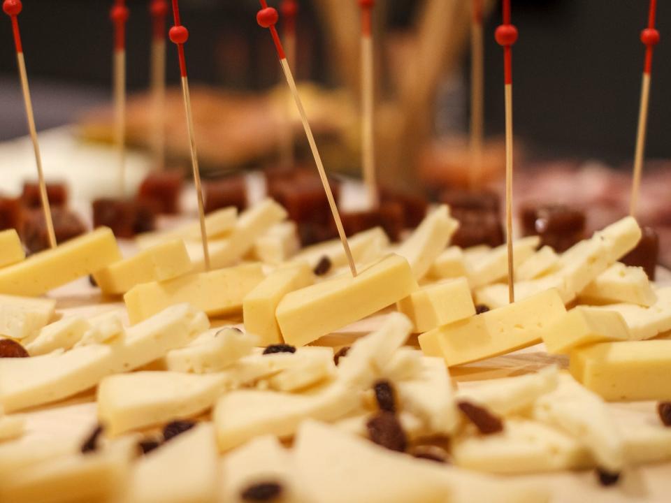 cheese board cheese plate appetizers toothpicks