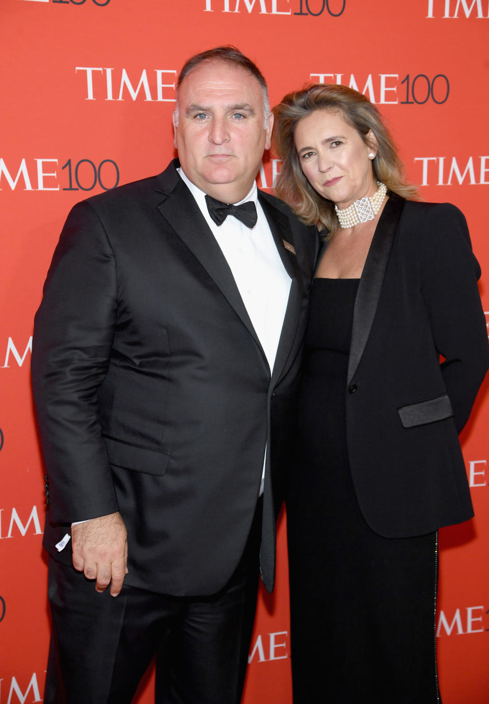 NEW YORK, NY - APRIL 24:  Chef Jose Andres and Patricia Fernandez de la cruz attend the 2018 Time 100 Gala at Jazz at Lincoln Center on April 24, 2018 in New York City.  (Photo by Dimitrios Kambouris/Getty Images for Time)